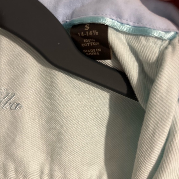 Mens Tasso Elba Blue Size S Dress Shirt - Picture 3 of 5